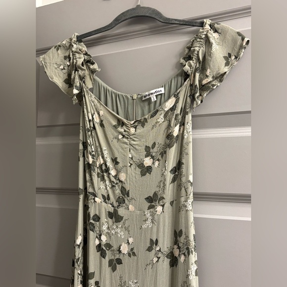 Reformation Butterfly Dress in Verde - Picture 10 of 14